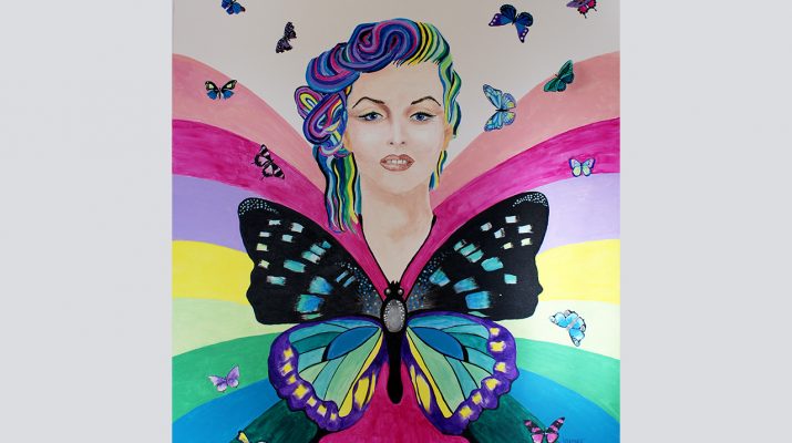 Free-as-a-Butterfly-mixed-media-acrylic+oil-120x100cm-by-Livia-Geambasu